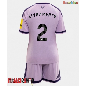Newcastle United Tino Livramento #2 Terza Maglia Bambino 2026-27 Manica Corta (+ Pantaloni corti)